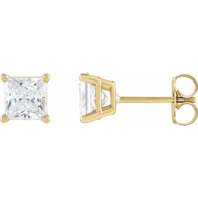 14K Yellow 1/2 CTW Natural Diamond Earrings