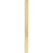 14K Yellow Engravable Four-Sided Bar Pendant