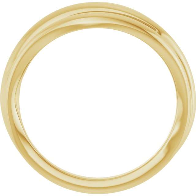 14K Yellow Negative Space Ring