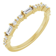 14K Yellow 1/4 CTW Natural Diamond Anniversary Band