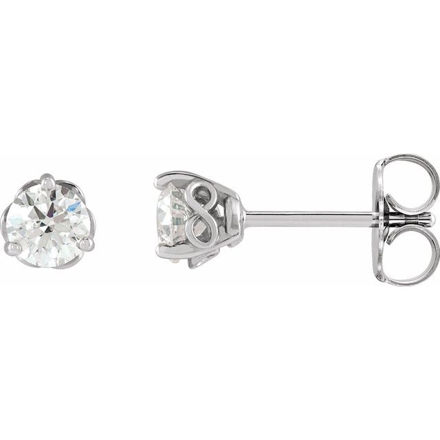Round 1/2 CTW Lab-Grown Diamond Infinity-Inspired Earrings