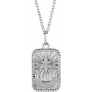 Sterling Silver Crescent Moon 16-18' Necklace