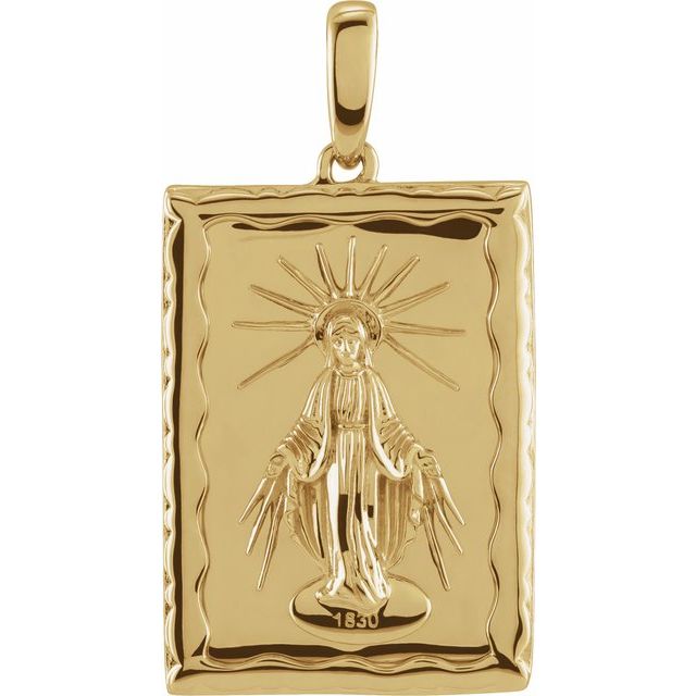14K Yellow Miraculous Medal