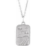 Sterling Silver Galaxy 16-18' Necklace