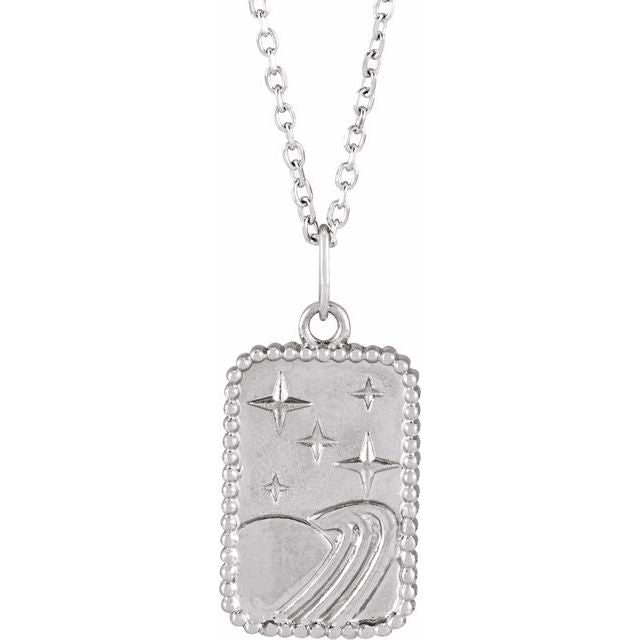 Sterling Silver Galaxy 16-18' Necklace