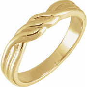 14K Yellow Twisted Band
