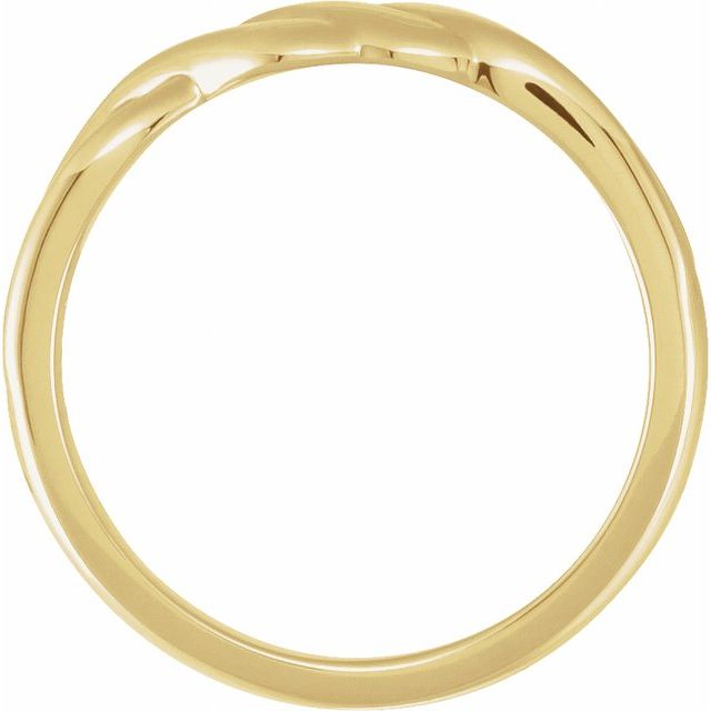 14K Yellow Twisted Band