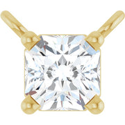 14K Yellow 1/4 CT Lab-Grown Diamond Necklace Center