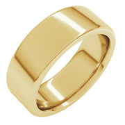14K Yellow 8 mm Round Edge Heavy Band Size 7