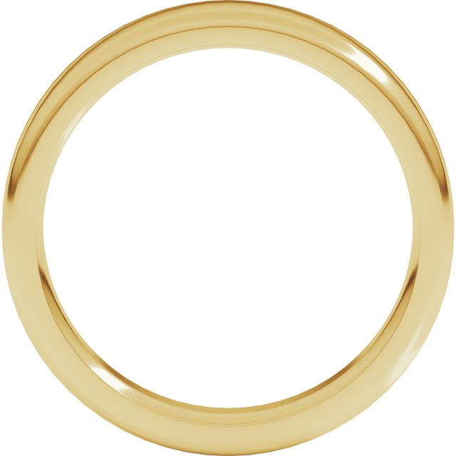 14K Yellow 5 mm Round Edge Heavy Band Size 10