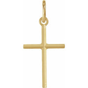 14K Yellow 15.5x10 mm Cross Pendant