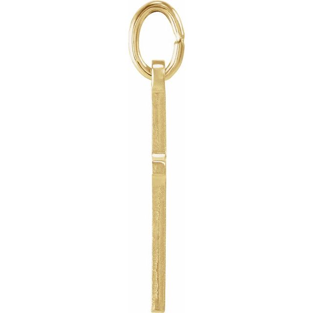 14K Yellow 15.5x10 mm Cross Pendant