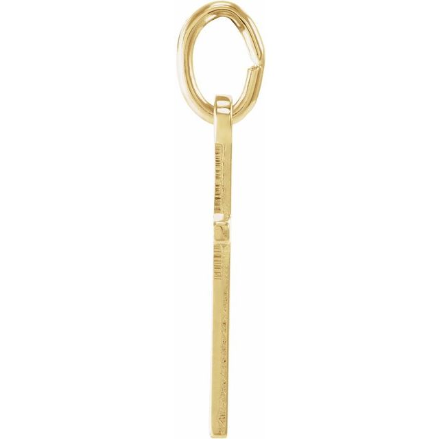 14K Yellow 13x8.5 mm Cross pendant