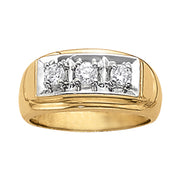 Gents Ring 3 Stone