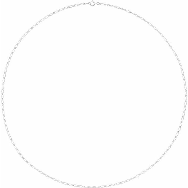 Sterling Silver 1.5 mm Figaro 18' Chain