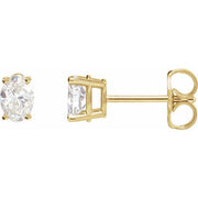 14K Yellow 3/4 CTW Natural Diamond Earrings