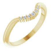 14K Yellow .05 CTW Natural Diamond Matching Band
