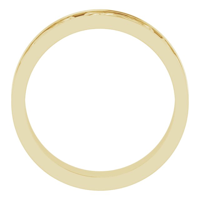 14K Yellow 5 mm Celtic-Inspired Band Size 10