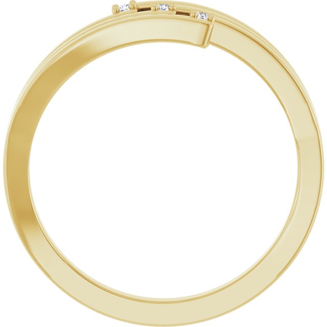 14K Yellow .02 CTW Natural Diamond Ring