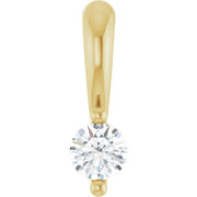 14K Yellow .03 CT Natural Diamond Pendant