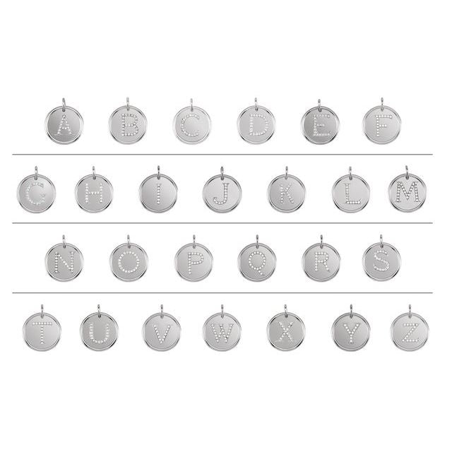 18k Yellow Vermeil .08 Ctw Natural Diamond Posh Mommy® Initial K Pendant
