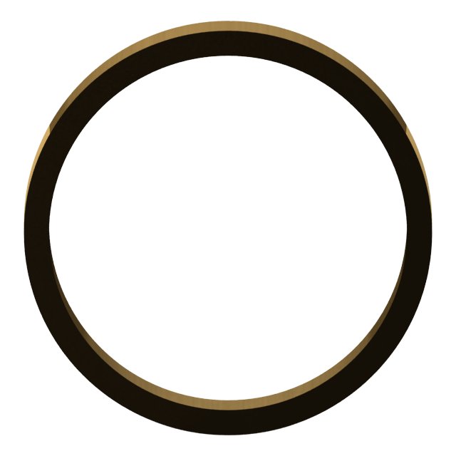 14k Yellow 3.5 Mm Flat Band Size 4.5