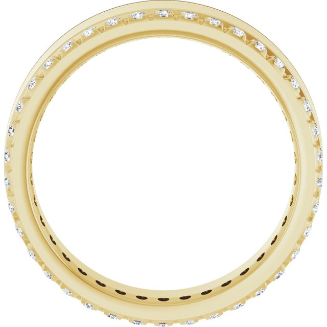14K Yellow 1/3 CTW Lab-Grown Diamond Accented Band Size 7