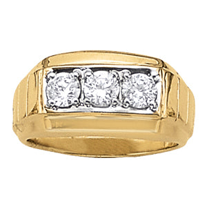 Gents Ring 3 Stone