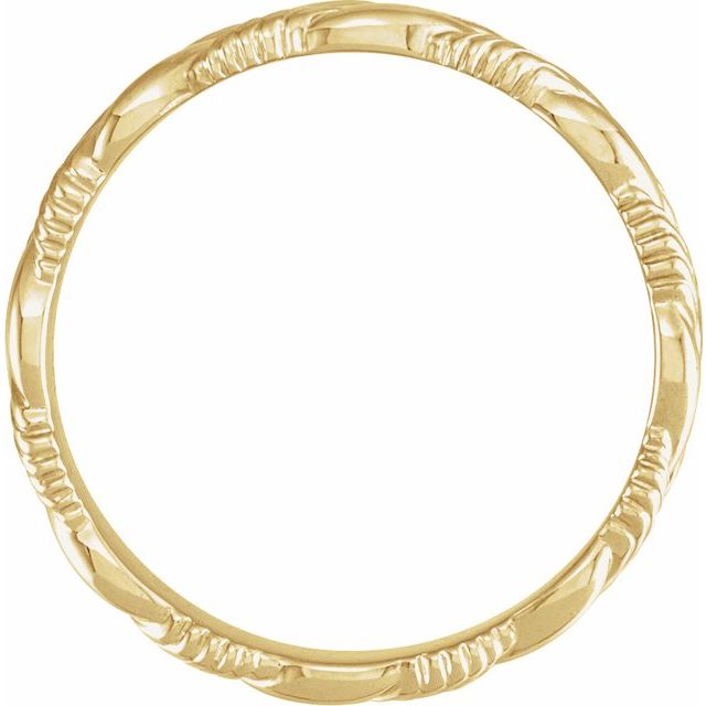 14K Yellow 6 mm Chain Link Band Size 6