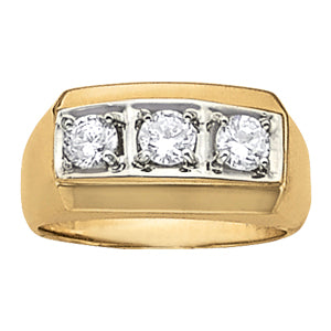 Gents Ring 3 Stone