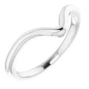 14K White Band for 12x6 mm Marquise Ring