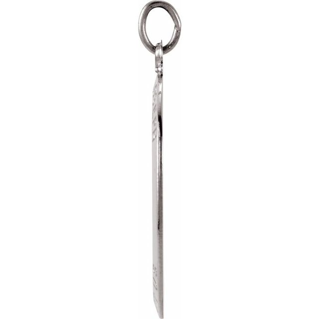 Sterling Silver 23.5x16 mm St. Joseph Medal