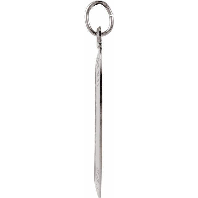 Sterling Silver 25x18 mm St. Joseph Medal