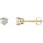 14K Yellow 1/2 CTW Lab-Grown Diamond Earrings
