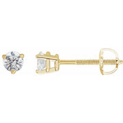 14K Yellow 1/3 CTW Natural Diamond Earrings