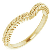 18K Yellow Band for 7 mm Round Ring