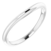 14K X1 White Band for 6.5 mm Round Ring