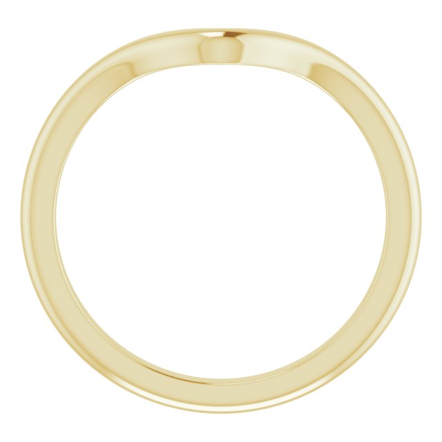 14K Yellow Band for 10x5 mm Marquise Ring
