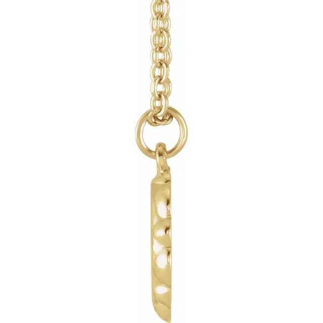 14K Yellow Bee Medallion 16-18' Necklace