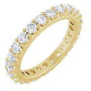 14k Yellow 1 3/8 Ctw Lab-grown Diamond  Eternity Band