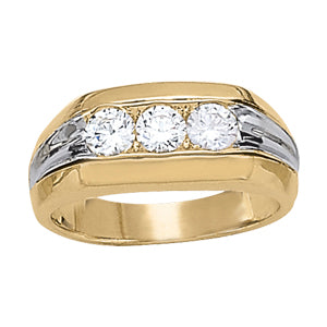 Gents Ring 3 Stone