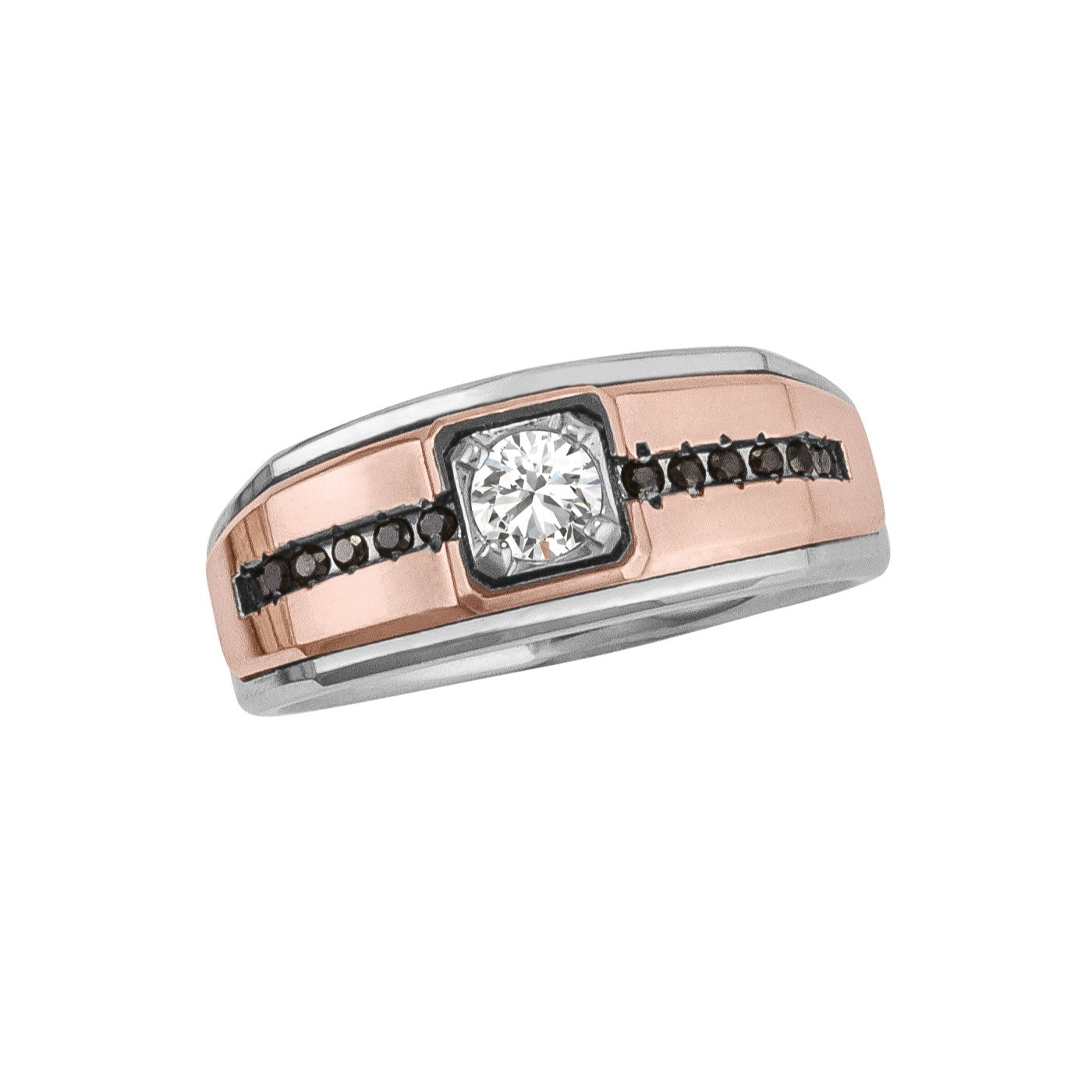 Gents Diamond Band With Bright Finish