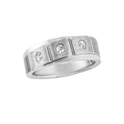 Gents Diamond Band With Soft Satin Finish