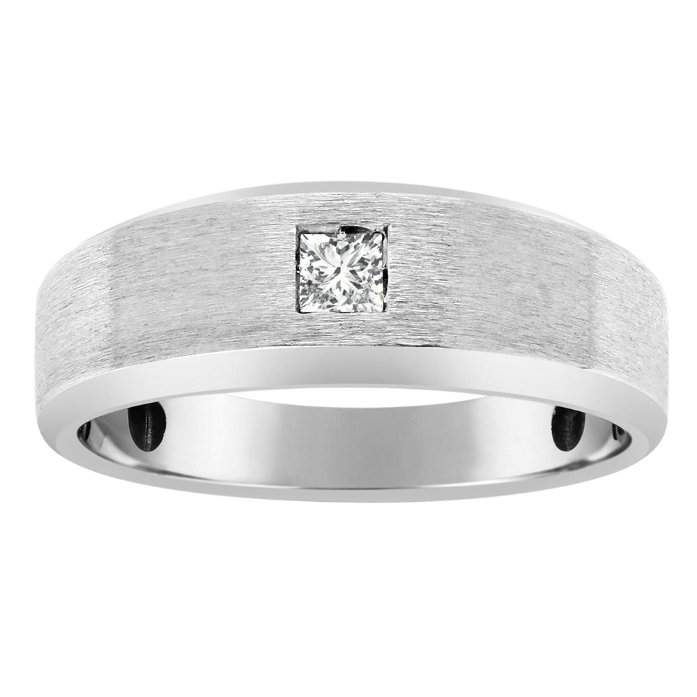Gents Solitaire With Satin Finish