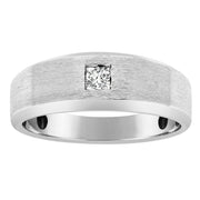 Gents Solitaire With Satin Finish