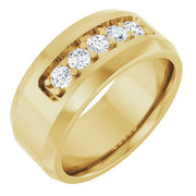 14k Yellow 1/2 Ctw Lab-grown Diamond Band