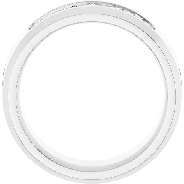 14K White 1/2 CTW Lab-Grown Diamond Band