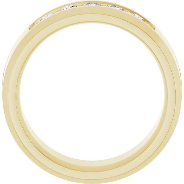 14k Yellow 1/2 Ctw Lab-grown Diamond Band