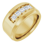 14K Yellow 3/4 CTW Lab-Grown Diamond Band
