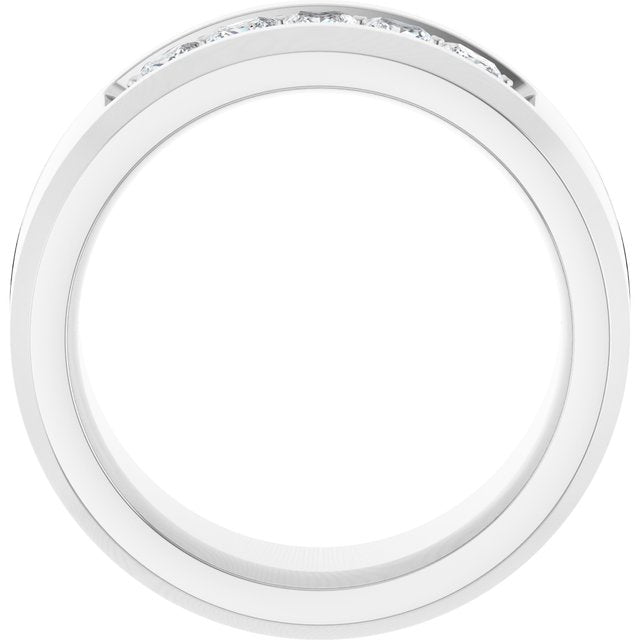 14K White 3/4 CTW Lab-Grown Diamond Band